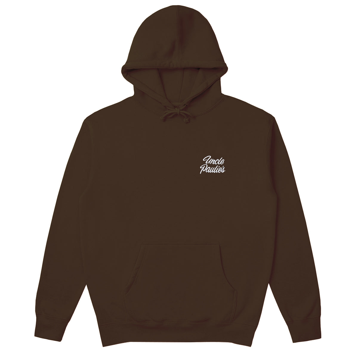 Uncle Paulie's Logo Embroidered Hoodie - Brown – Uncle Paulies ...