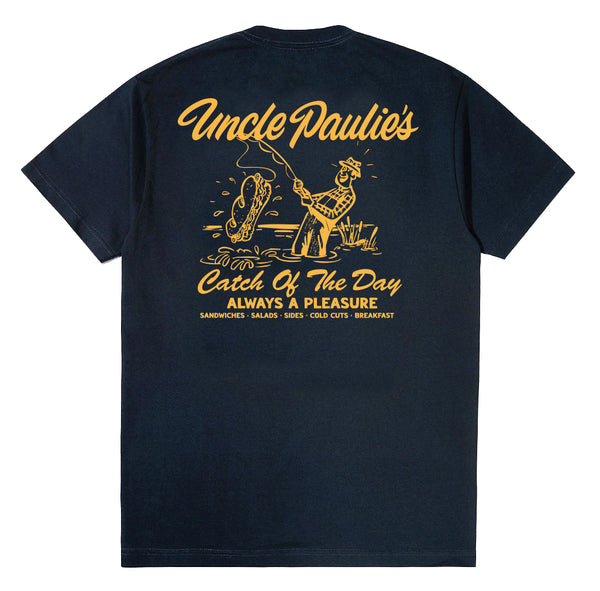 Uncle Paulie's Catch T-Shirt -Navy