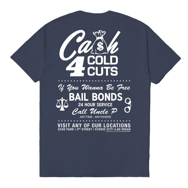 Cash For Cold Cuts T-Shirt - Washed Navy