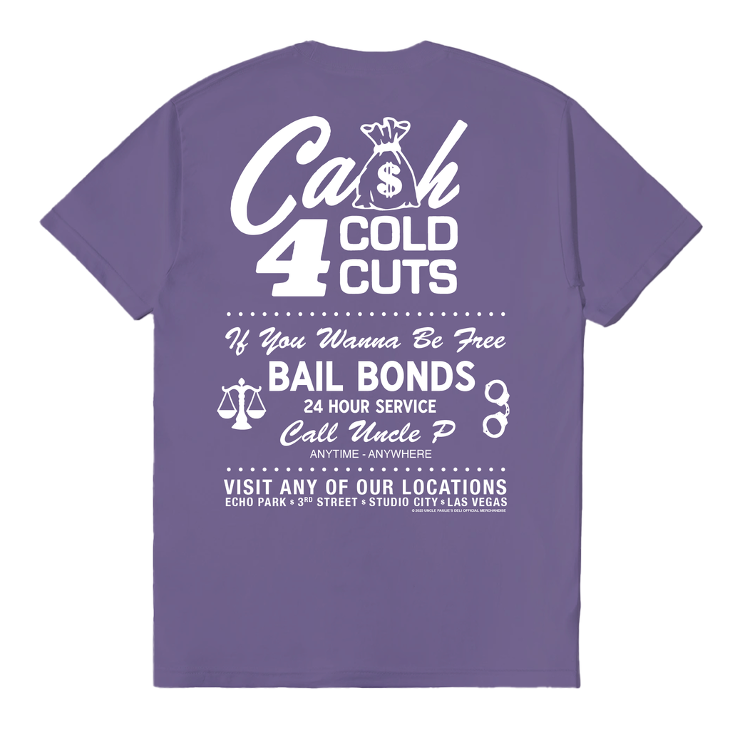 Cash For Cold Cuts T-Shirt - Grape