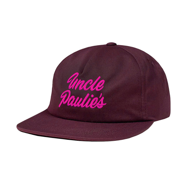 Uncle Paulie's Burgundy & Neon Logo Snapback