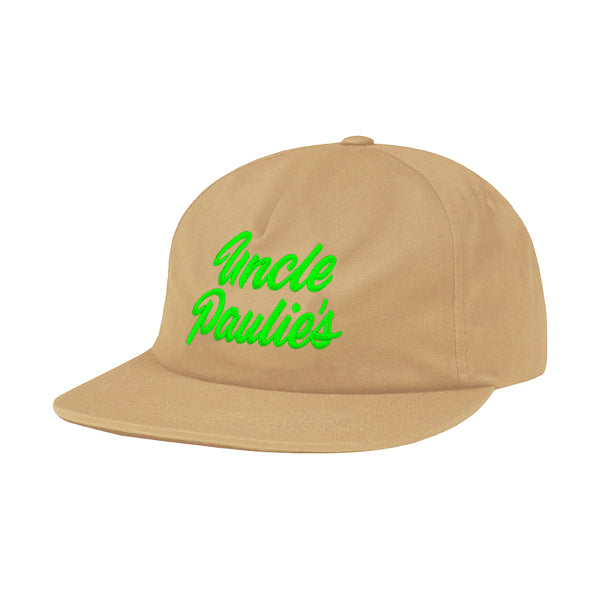 Uncle Paulie's Khaki & Neon Logo Snapback