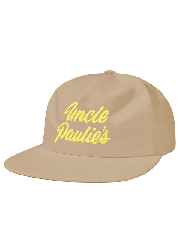 Uncle Paulie's Khaki Logo Snapback